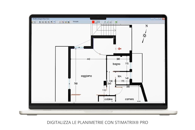  Digitalizza planimetria