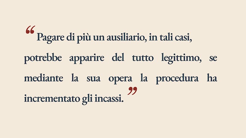 Giulio Borella - Compensi